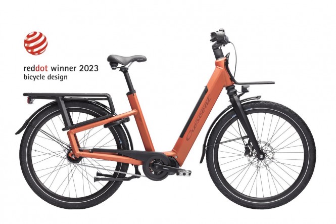 Elmer, sähkökaupunkipyörä (oranssi, 5-vaihdetta)