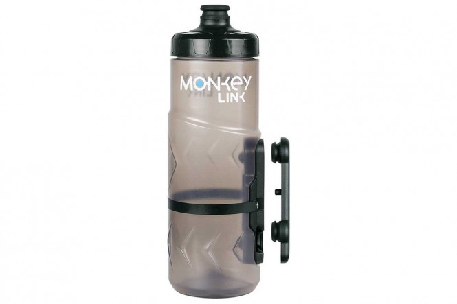 Monkey Link, juomapullo (600ml, läpinäkyvä, FidLock mount)