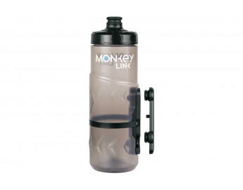 Monkey Link, juomapullo (600ml, läpinäkyvä, FidLock mount)